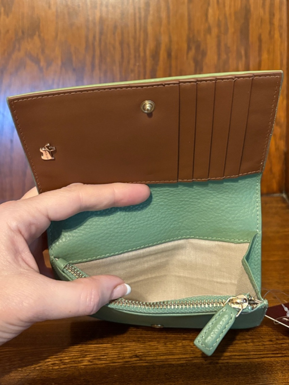 NWT-Radley London-Lunar New Year-Med Flap-Over Wallet-Horse🐎Floral🌼Appliqué-$108 - Picture 9 of 14